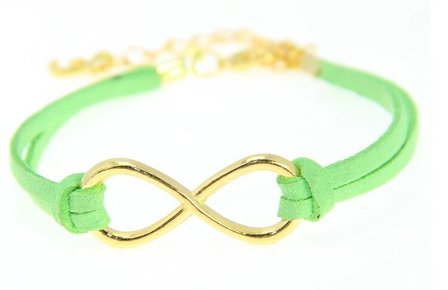 Armband infinity - groen