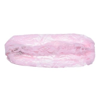 Haarband/bandana kant - roze