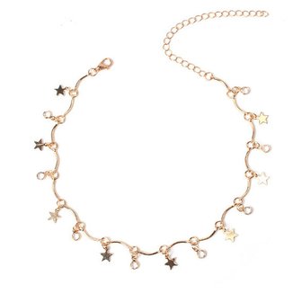 Choker &quot;stars&quot; Goud