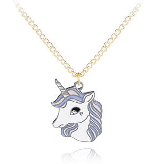 Kinder ketting eenhoorn/unicorn -  Roze/paars