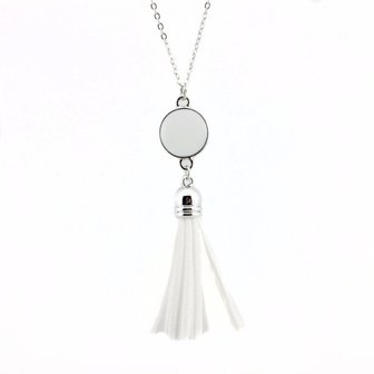 Ketting tassel - Wit