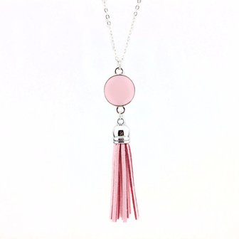 Ketting tassel - Roze