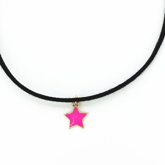 Choker ster - roze