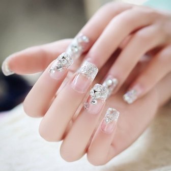 Press-on nagels glitter/strass