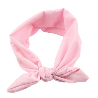 Baby/kinder haarband knoop - Hard roze