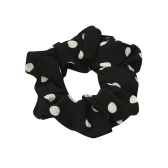 Scrunchie stip - zwart