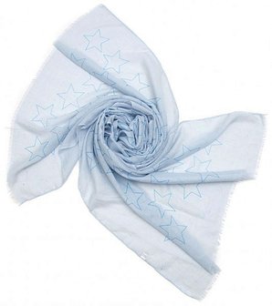Sjaal stars - blauw