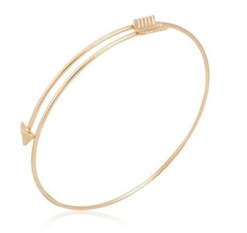 Goudkleurige bangle arrow