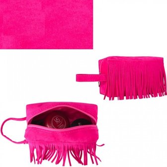 Make-up/Toilet tas franje - Roze