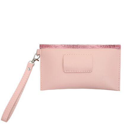 Kleine tas/Heup tas met riem snake - Roze