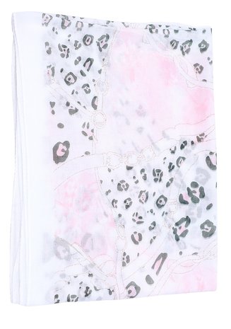 Sjaal luipaard print glitter - Roze
