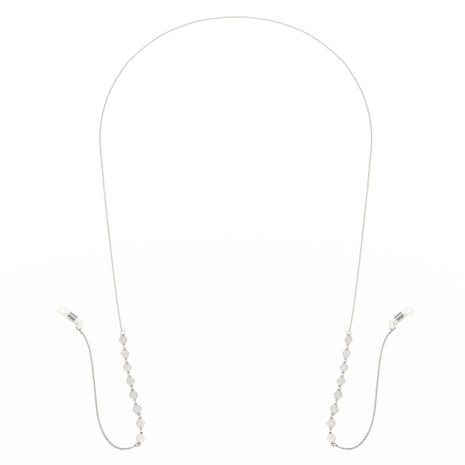 Brillenkoord diamonds - Zilver