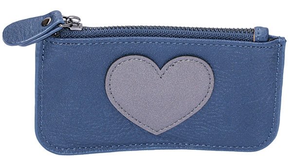 Coin purse heart - Blauw