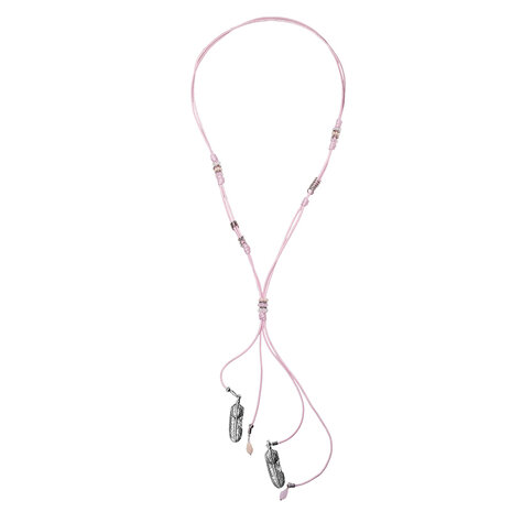 Ketting mystical leafs - Roze