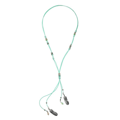 Ketting mystical leafs - Mint