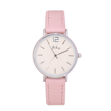 Horloge little time - Roze/zilver