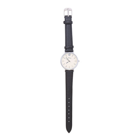 Horloge little time - Zwart/Zilver