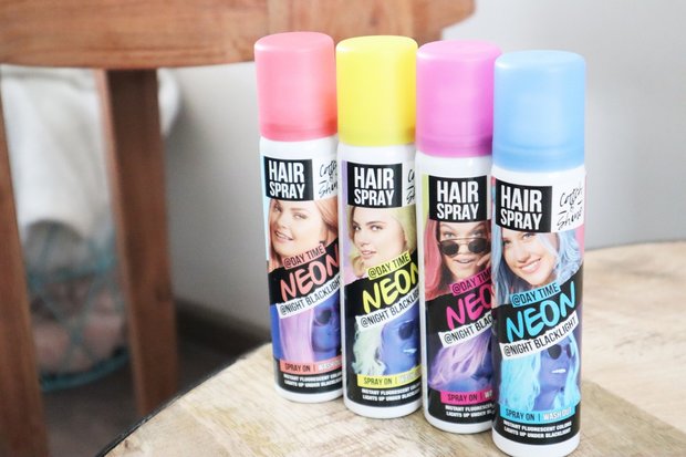 Catch & shine - Neon haarspray Blauw