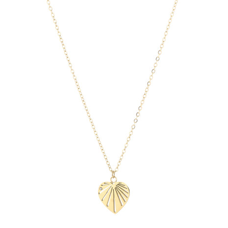 Ketting heart - goud