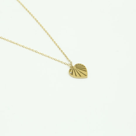 Ketting heart - goud