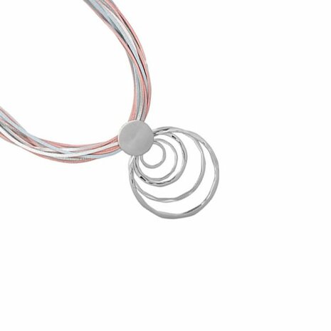 Ketting 'Circles' - Zilver