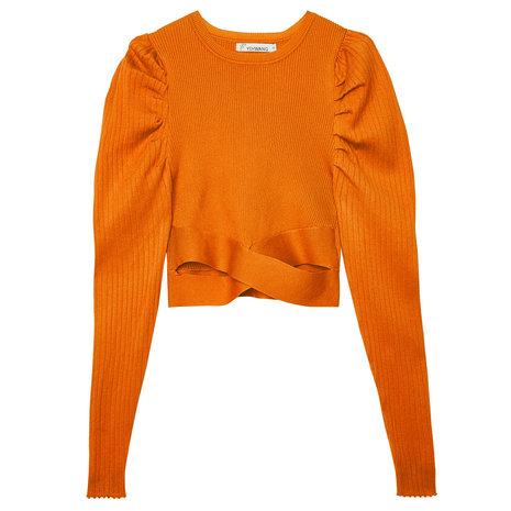 Inzichtelijk Onaangeroerd Meer dan wat dan ook Crop top cross - Oranje (S) - Bijoux for me