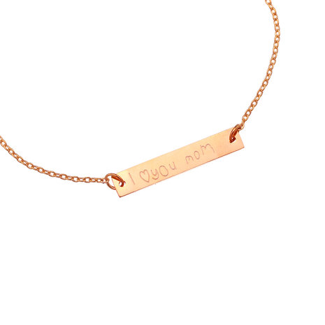 Armband i love you mom - Rose gold