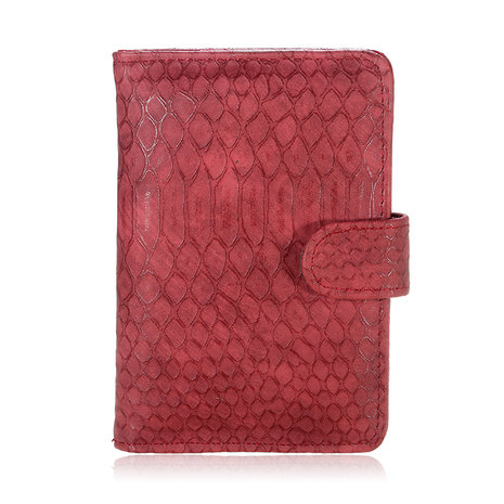 Paspoort hoesje croco - Rood