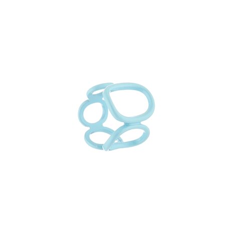 Opengewerkte ring - Blauw