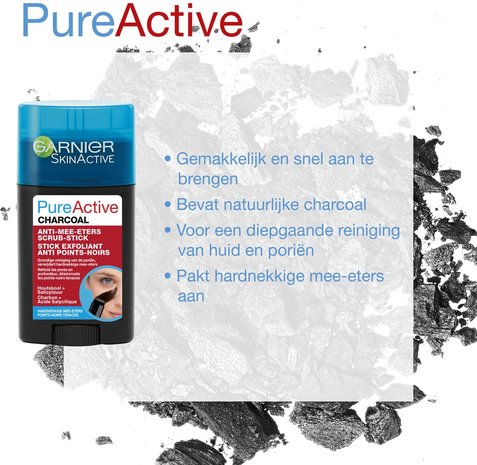 Garnier skin active  Charcoalstick Gezichtsscrub