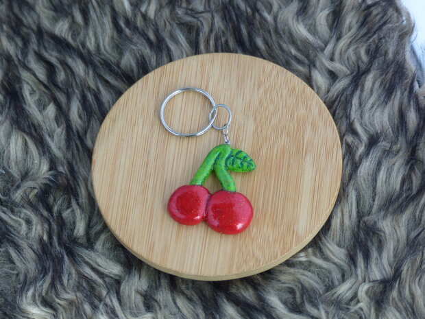 Handmade sleutelhanger - Cherry