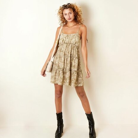 Jungle dress brownie - maat S