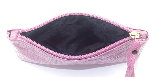 Clutch/wallet snake - Roze