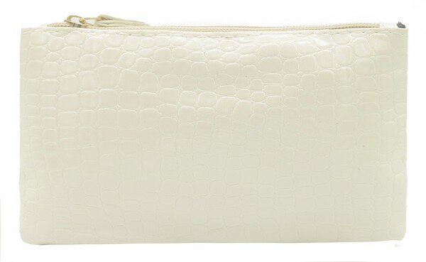 Clutch/wallet snake - Creme