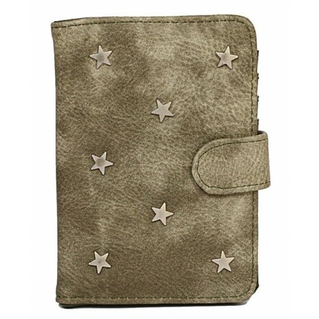 Paspoort hoesje stars - Groen