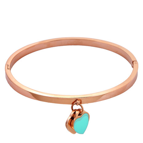 Bangle heart - Rose Gold