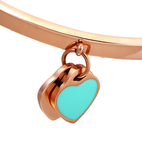 Bangle heart - Rose Gold