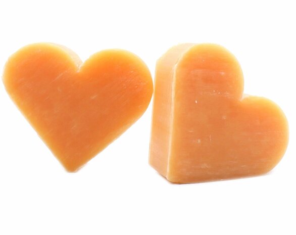 Gastenzeepje hart - Orange & Warm Ginger