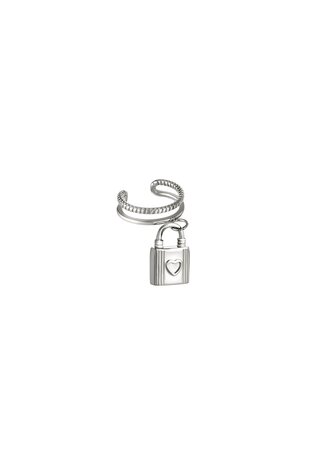 Earcuff lock - Zilver