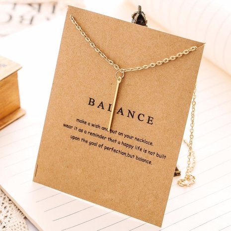 Giftcard met ketting "Balance"