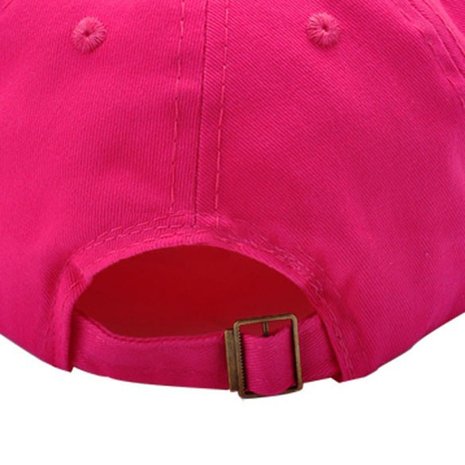 Cap / pet hard roze / zilveren studs