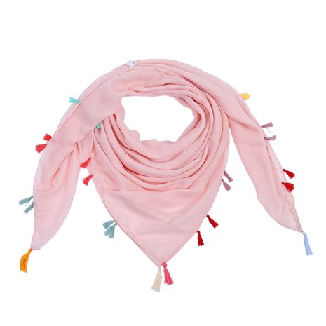 Sjaal "tassel" pink 