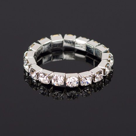 Elastische strass ring 