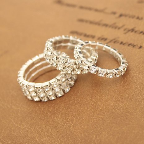 Elastische strass ring 