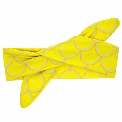 Baby/kinder Knoop haarband lemon