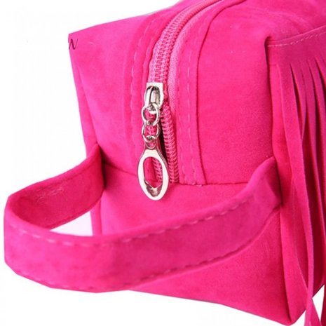 Make-up/Toilet tas franje - Roze