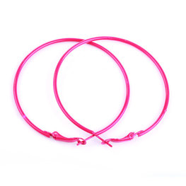 Creolen 5,5 CM - Hard roze