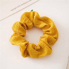 scrunchie - Donker geel