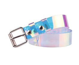 Transparante regenboog riem - 120 CM