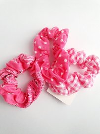 Scrunchie set 3 stuks - Roze